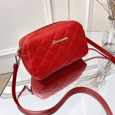 Tassel Small Messenger Bag For Women 2024 Trend Lingge Embroidery Camera Female Shoulder Bag Fashion Chain Ladies Crossbody Bags