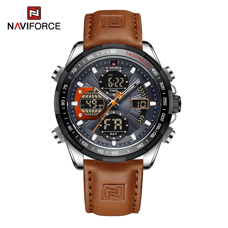 NAVIFORCE Fashion Military Watches for Men Luxury Original Digital Sport Chronograph Waterproof Quartz WristWatch Free Shiping