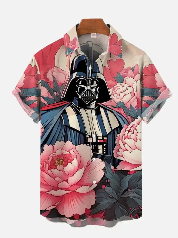 Casual Starwars- Summer Shirts Men Women Hawaiian Short Sleeve Shirt Casual Boys Clothes Girls Teen Shirts Fashion Tshirt Man