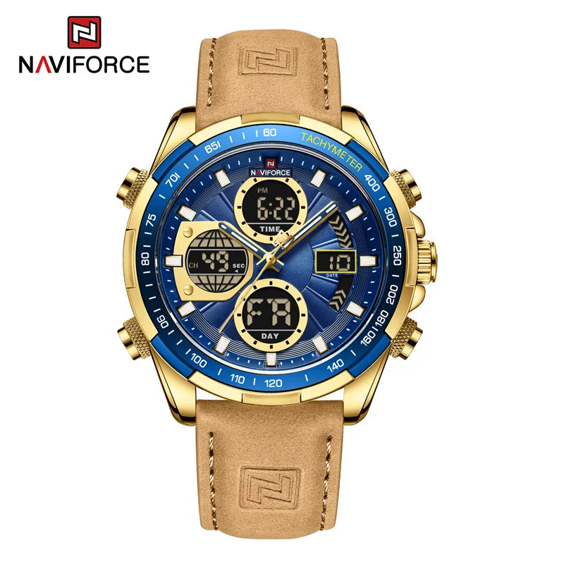 NAVIFORCE Fashion Military Watches for Men Luxury Original Digital Sport Chronograph Waterproof Quartz WristWatch Free Shiping