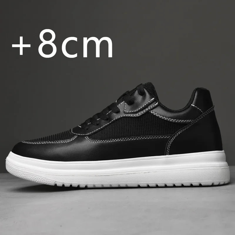 Genuine Leather Heighening Elevator Shoes Height Increase Shoe Men Insole 6 8CM Men Sneakers Sport zapatos para hombre