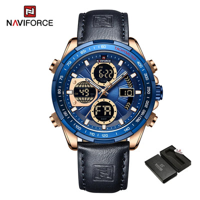 NAVIFORCE Fashion Military Watches for Men Luxury Original Digital Sport Chronograph Waterproof Quartz WristWatch Free Shiping