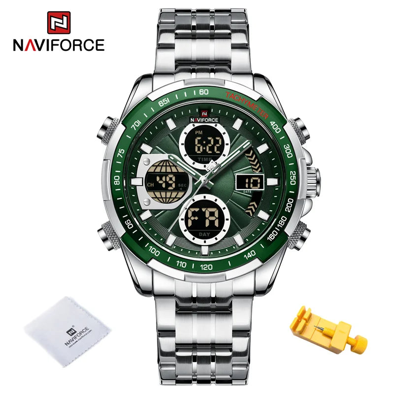 NAVIFORCE Fashion Military Watches for Men Luxury Original Digital Sport Chronograph Waterproof Quartz WristWatch Free Shiping