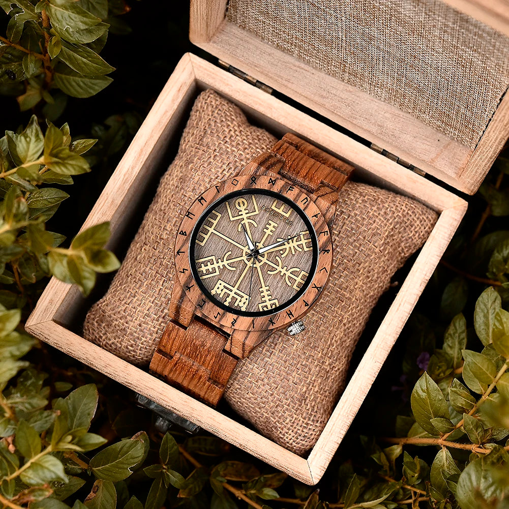 BOBO BIRD Watch Men Wooden Wristwatch Fashion Retro Ebony Timepiece Japanese Quartz Movement Clock Customize Great Gift Box OEM