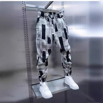 Printing Men Loose Casual Trousers