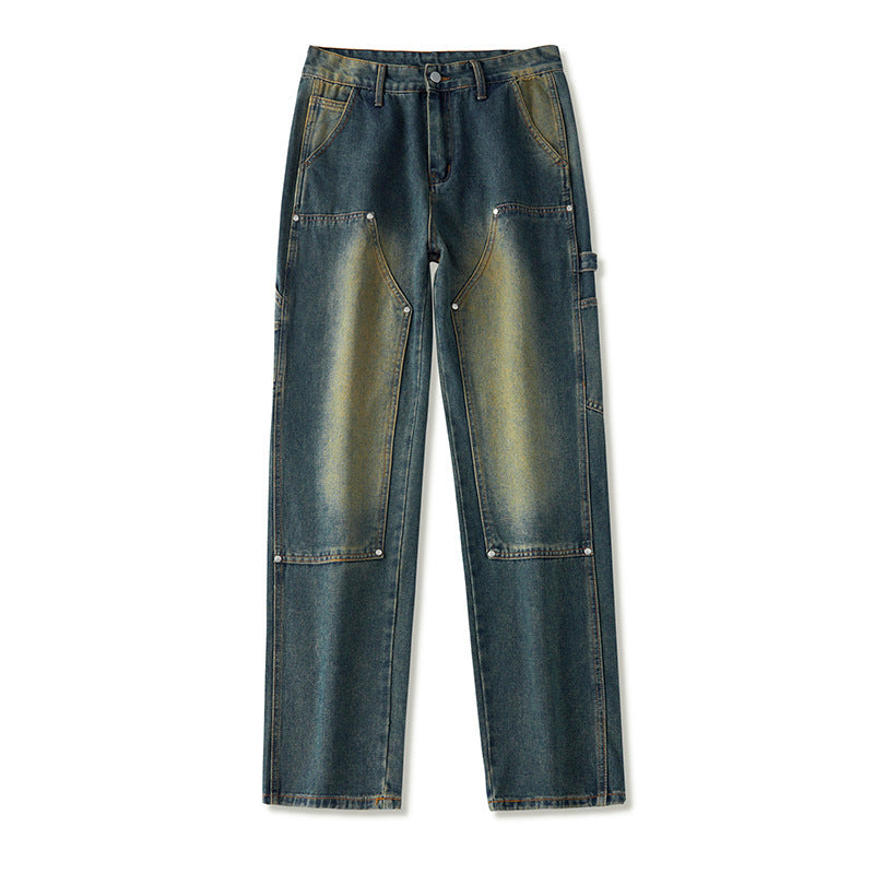 Men's Vintage Logging Cargo Jeans - Durable and Stylish