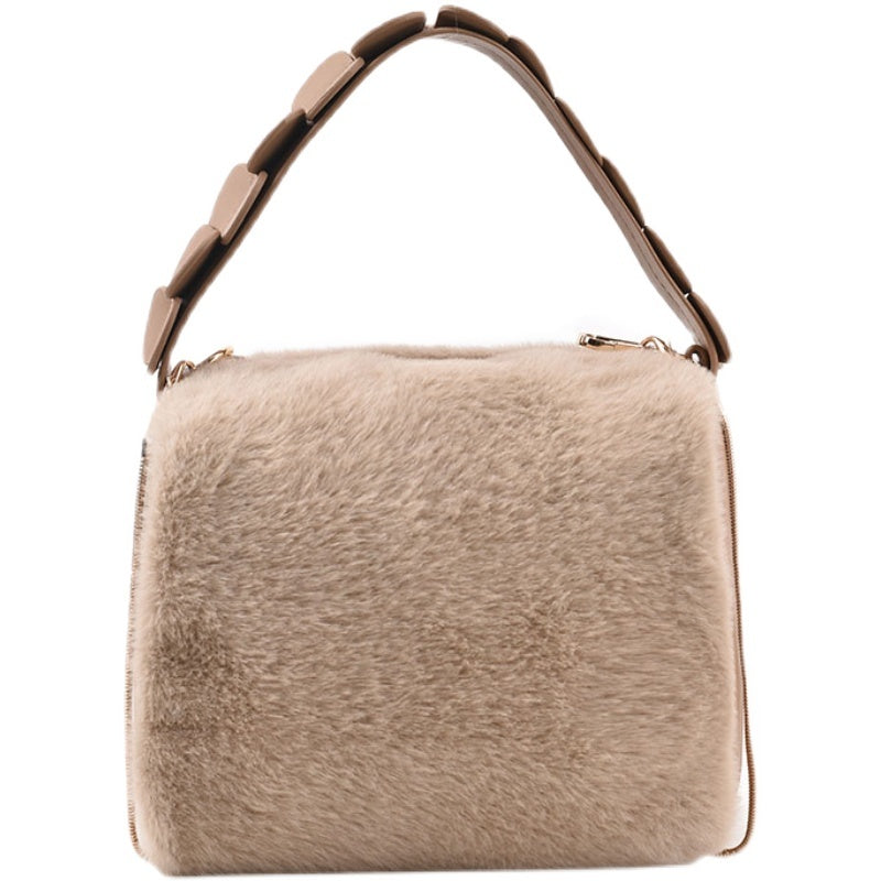 Autumn & Winter Small Furry Crossbody Handbag – Cozy and Stylish Women's Bag